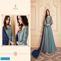 SAJAWAT CREATION SIPHORA VOL 1 LONG GOWN STYLE PARTY WEAR DESIGNER SOFT SILK SUITS EXPORTER