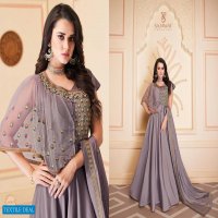 SAJAWAT CREATION SIPHORA VOL 1 LONG GOWN STYLE PARTY WEAR DESIGNER SOFT SILK SUITS EXPORTER