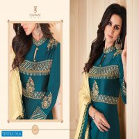 SAJAWAT CREATION SIPHORA VOL 1 LONG GOWN STYLE PARTY WEAR DESIGNER SOFT SILK SUITS EXPORTER
