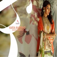 SANA SAFINAZ MAHAY COLLECTION VOL 4 BY KAARA SUITS JAM SATIN PRINT SALWAR KAMEEZ