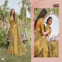SANGAM PRINTS ANAYA LINEN DIGITAL PRINTED SARIS WHOLESALER