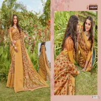 SANGAM PRINTS ANAYA LINEN DIGITAL PRINTED SARIS WHOLESALER