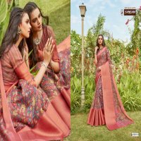 SANGAM PRINTS ANAYA LINEN DIGITAL PRINTED SARIS WHOLESALER