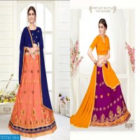 SANSKAR STYLE DECOR CASUAL STYLISH NET EMBROIDERY LEHANGA COLLECTION