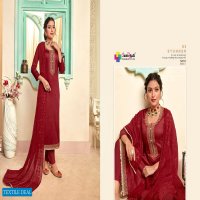 SANSKRUTI SILK MILLS RUTBAA JAM SILK WITH HEAVY EMBROIDERY SALWAR SUITS IN INDIA