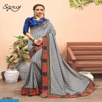 SAROJ PRESENT NAKSHITA VICHITRA SILK WITH HEAVY BORDER SAREE WHOLESALE PRICE
