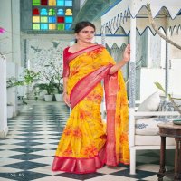 SHREYANS FASHION NATURAL SILK ORGANZA CAUSAL WEAR SARIS WHOLESALER