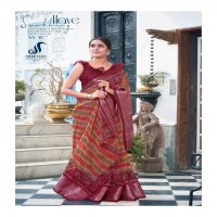 SHREYANS FASHION NATURAL SILK ORGANZA CAUSAL WEAR SARIS WHOLESALER