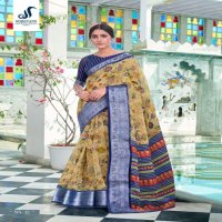 SHREYANS FASHION NATURAL SILK ORGANZA CAUSAL WEAR SARIS WHOLESALER