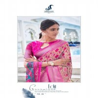 SHREYANS FASHION NATURAL SILK ORGANZA CAUSAL WEAR SARIS WHOLESALER