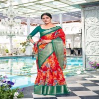 SHREYANS FASHION NATURAL SILK ORGANZA CAUSAL WEAR SARIS WHOLESALER