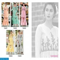 SHRI HARSIDDHI STYLES GLAMORS COTTON LINEN EXCLUSIVE AARI WORK TOP WITH PLAZZO DEALER