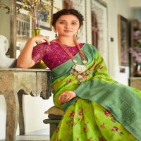 SHVETAMBAR CREATION MASHLIN JECQUARD BOUTIQE VOL 3 COTTON TRADITIONAL WEAR FANCY SAREE