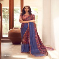 SR BRAND SAREE WHOLESALER IN SURAT SR JANKI VOL 2 VELVET CHIFFON SARIS ONLINE