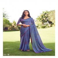 SR BRAND SAREE WHOLESALER IN SURAT SR JANKI VOL 2 VELVET CHIFFON SARIS ONLINE