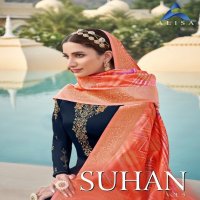 SUHAN VOL 5 BY ALISA SATIN GEORGETTE EXCLUSIVE DESIGNER SALWAR KAMEEZ