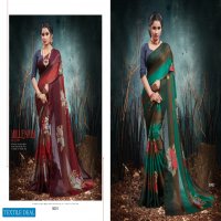SUHANEE BY MANSAROVER MOSS CHIFFON PRINTED ETHNIC SAREE SELLER