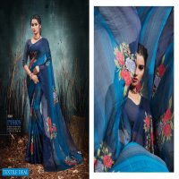 SUHANEE BY MANSAROVER MOSS CHIFFON PRINTED ETHNIC SAREE SELLER