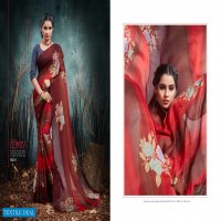SUHANEE BY MANSAROVER MOSS CHIFFON PRINTED ETHNIC SAREE SELLER