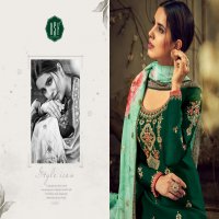 SUZEN BY RSF SATIN GEORGETTE EMBROIDERY DRESS MATERIALS WHOLESALER