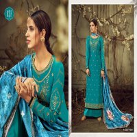 SUZEN BY RSF SATIN GEORGETTE EMBROIDERY DRESS MATERIALS WHOLESALER