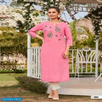 SYASII MAGICAL BEAUTY RAYON COTTON KURTA WITH PANT COLLECTION