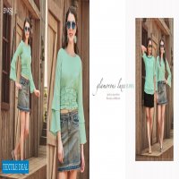 SYASII PRESENT SUMMER BEAUTY DESIGNER GIRLS JEANS SHORT TOP SHORT KURTIS