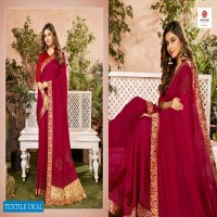 Seemaya Juicy Wholesale Vichitra Silk Ethnic Sarees