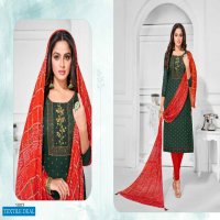 Shagun Bandhej Crush Wholesale Bandhani Dress Material