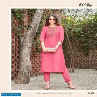 Syasii Rayasa Wholesale Pure Chinon With Kashmiri Embroidery Kurti With Pant