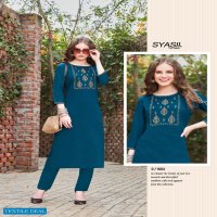 Syasii Rayasa Wholesale Pure Chinon With Kashmiri Embroidery Kurti With Pant