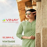 TUMBAA VINTAGE BY VINAY COTTON KURTI WITH PANT CLASSY LOOK COLLECTION