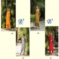 TZU GLAZED RAYON STRAIGHT CUT TOP WITH BOTTOM COLLECTION