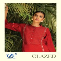 TZU GLAZED RAYON STRAIGHT CUT TOP WITH BOTTOM COLLECTION