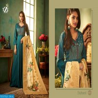 TZU LIFESTYLE SUHANI MASLIN CRAPE SILK ROUND CUT LONG KURTI WITH DUPATTA SUPPLIER