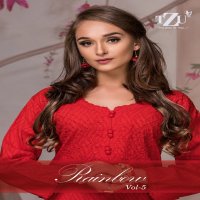 TZU RAINBOW VOL 5 COTTON JACQUARD KURTI WITH PLAZZO SUPPLIER