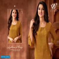 TZU Victoria Vol-4 Wholesale Cotton Slub Kurti With Plazzo