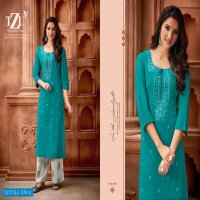 TZU Victoria Vol-4 Wholesale Cotton Slub Kurti With Plazzo