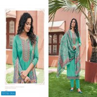 Triple A Kamlee Wholesale Jam Silk Embroidered Dress Material