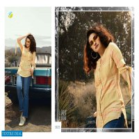 VINAY FASHION PRESENTS ONLY TOP RAYON SLUB PRINT JEANS SHORT TOPS FOR GIRLS