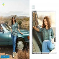 VINAY FASHION PRESENTS ONLY TOP RAYON SLUB PRINT JEANS SHORT TOPS FOR GIRLS
