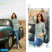 VINAY FASHION PRESENTS ONLY TOP RAYON SLUB PRINT JEANS SHORT TOPS FOR GIRLS