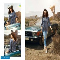 VINAY FASHION PRESENTS ONLY TOP RAYON SLUB PRINT JEANS SHORT TOPS FOR GIRLS