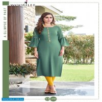 WOOGLEE PRESENT SAKSHI RAYON FANCY HANDWORK DESIGNER KURTIS