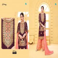YOUR CHOICE GLORINA VOL 3 GEORGETTE SHARARA STYLE SALWAR SUIT BUY WHOLESALE IN INDIA