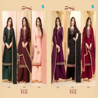 YOUR CHOICE NAAZ SATIN GEORGETTE DESIGNER SALWAR SUIT TRADER