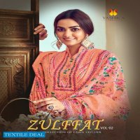 Yashika Zulffat Vol-2 Wholesale Pure Lawn Dress Material
