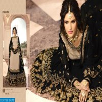 ZUBEDA AZZAA SATIN GEORGETTE PARTY WEAR INDIAN DESIGNER LEHENGA STYLE SUIT SUPPLIER