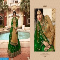 ZUBEDA AZZAA SATIN GEORGETTE PARTY WEAR INDIAN DESIGNER LEHENGA STYLE SUIT SUPPLIER