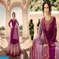 ZUBEDA AZZAA SATIN GEORGETTE PARTY WEAR INDIAN DESIGNER LEHENGA STYLE SUIT SUPPLIER